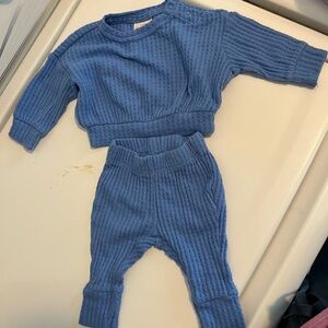 Cat & Jack Textured Blue Baby Top